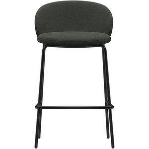 Princeton Bar Stool, Bristol Fabric 3068 Dark Green, H 87 cm