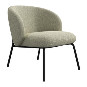 Princeton Lounge Chair, Lazio Fabric 3092 Light Green