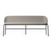 Princeton Bench, Napoli Fabric 2250 Silver Grey, W 160 cm