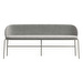 Princeton Bench, Ravello Fabric 3222 Grey, W 160 cm