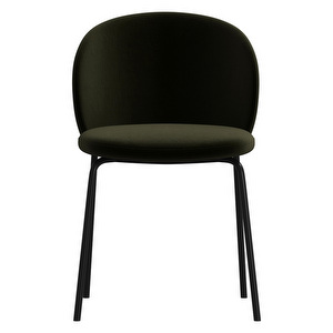Princeton Chair, Velvet Fabric 3134 Olive Green