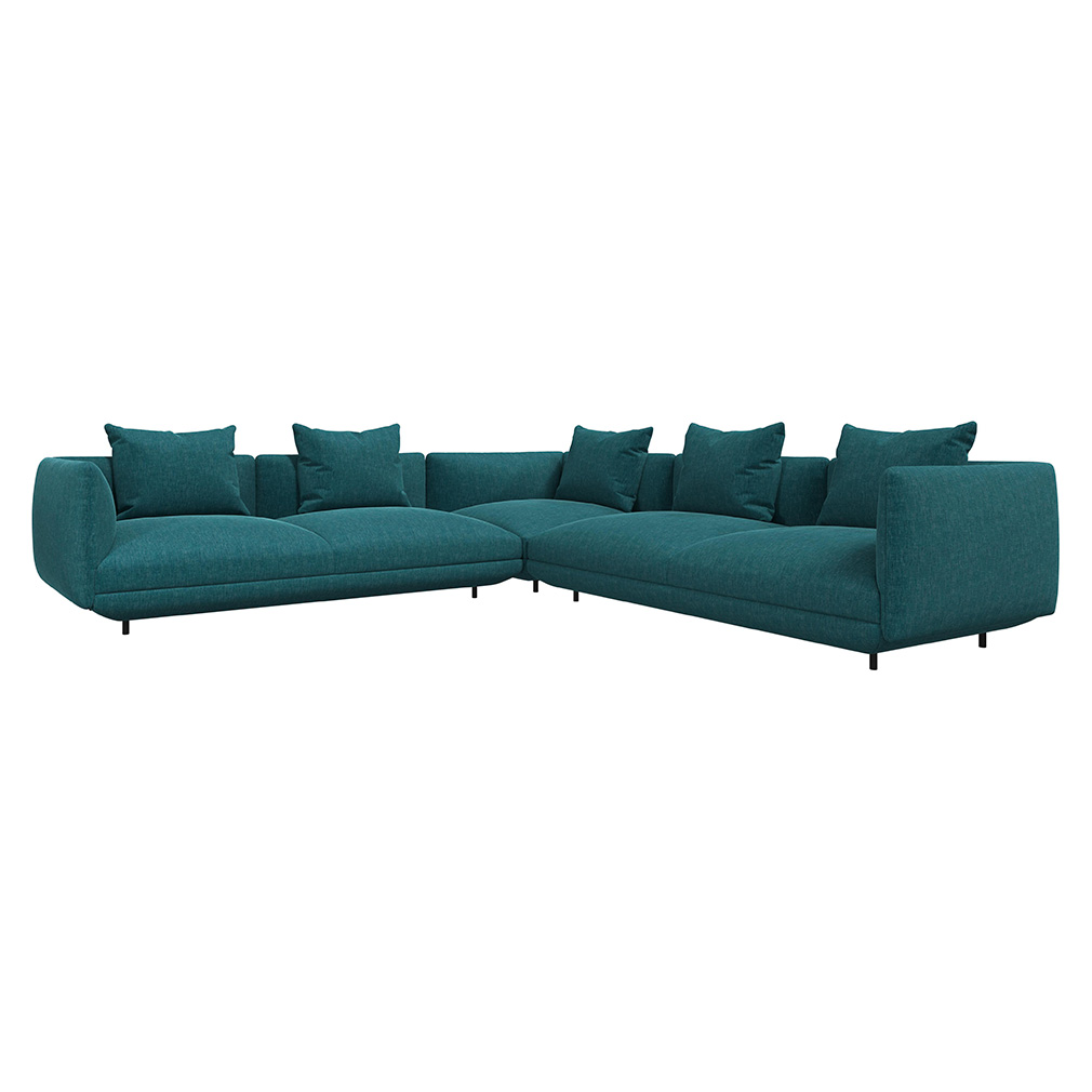 BoConcept Hampton Corner Sofa, Napoli Fabric 2255 Grey | Vepsäläinen