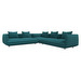 Salamanca Corner Sofa, Napoli Fabric 2253 Turquoise, W 328 cm