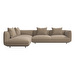 Salamanca Corner Sofa, Lazio Fabric 3096 Brown, W 328 cm