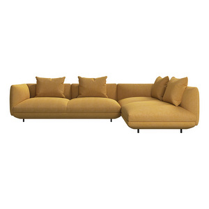 Salamanca Corner Sofa, Tomelilla Fabric 3143 Mustard, W 328 cm