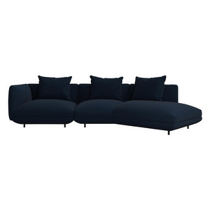 Salamanca-sohva, Napoli-kangas 2257 tummansininen, L 331 cm