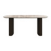 Santiago Dining Table, Brown Ceramic / Dark Oak, 99 x 180  cm