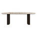 Santiago Dining Table, Brown Ceramic / Dark Oak, 99 x 230  cm