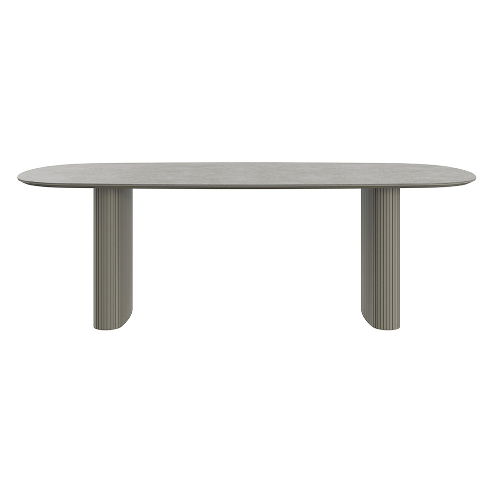 BoConcept Santiago-ruokapöytä tuhkanharmaa keramiikka/harmaa, 99 x 230  cm
