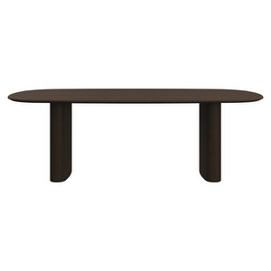 Santiago Dining Table, Dark Oak, 99 x 230 cm
