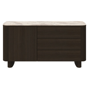 Santiago Sideboard, Brown Ceramic / Dark Oak, W 150 cm