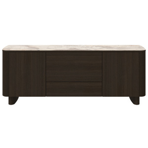 Santiago Sideboard, Brown Ceramic / Dark Oak, W 200 cm