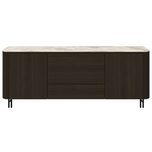 Santiago Sideboard, Brown Ceramic / Dark Oak, W 200 cm