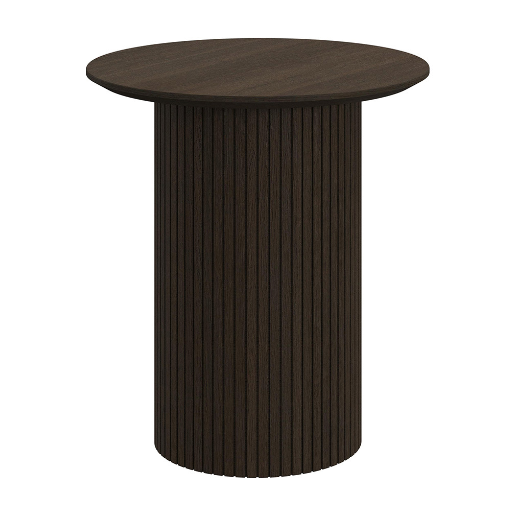 BoConcept Santiago-sivupöytä tumma tammi, ø 46 cm