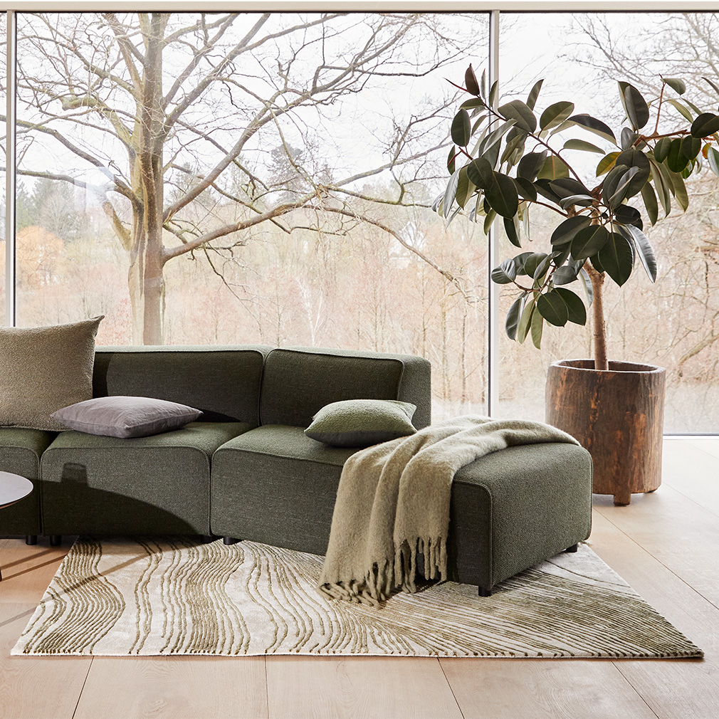 BoConcept Tide Rug, Olive Green | Vepsäläinen