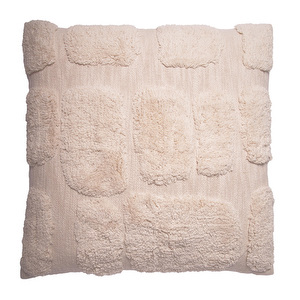 Tufted-tyyny, kermanvalkoinen, 58 x 58 cm