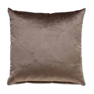 Velvet Cushion, Brown, 43 x 43 cm