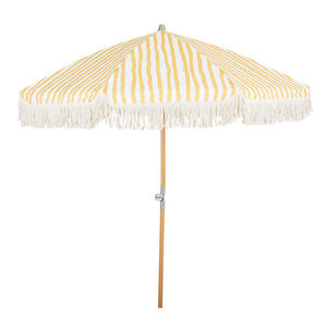 Gatsby-aurinkovarjo, kelta-valkoraidallinen, ø 180 cm