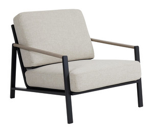 Lyra Armchair, Black/Beige