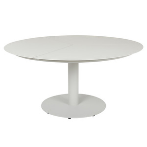 Peace-ruokapöytä, vaaleanharmaa alumiini, ø 150 cm