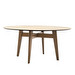 Abrey Dining Table, Golden Marble/Hazel, ø 140 cm