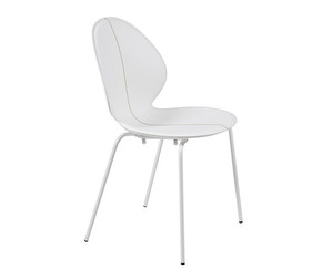 Basil Chair, White Regen Leather
