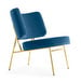 Coco Armchair, Blue Velvet / Brass