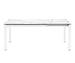 Delta Extendable Dining Table, White/Matt White, 85 x 130/190 cm