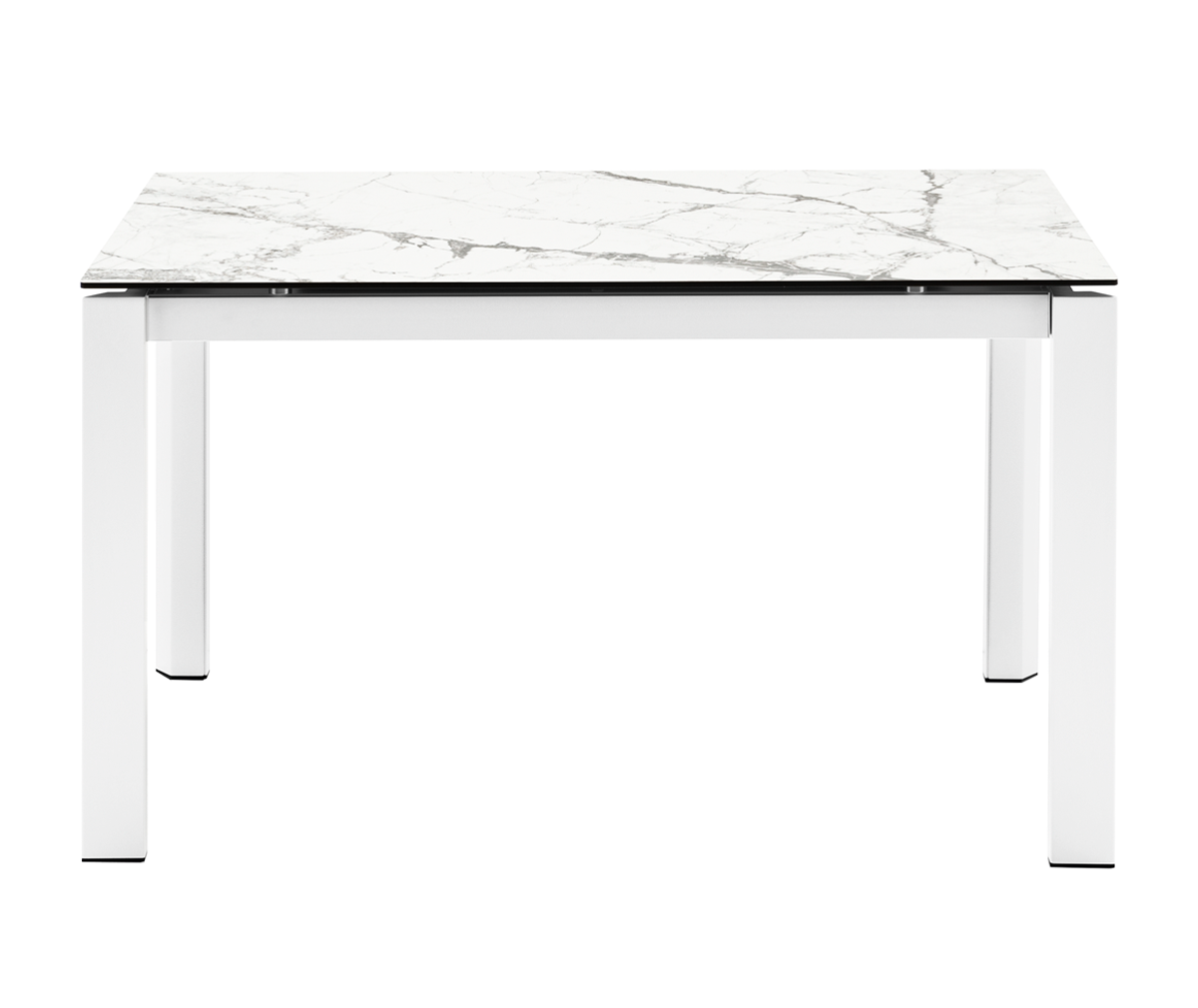 Calligaris Delta Extendable Dining Table White Matt White