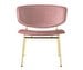 Fifties Armchair, Pink Velvet/Brass