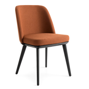 Foyer-tuoli, tiilenpunainen/musta