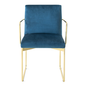 Gala-tuoli, sininen sametti/messinki