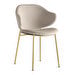 Holly Chair, Sand Velvet/Brass