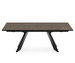 Icaro Extendable Dining Table, Ceramic Bronze/Matt Black, 100 x 200/300 cm