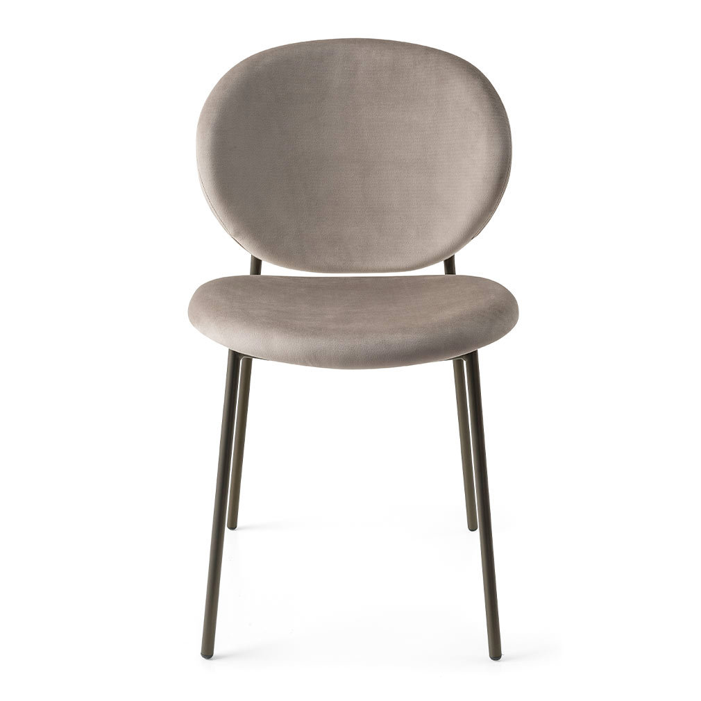 Calligaris Ines Chair Sand Velvet/Bronze