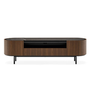 Lake Entertainment Unit, Black Marble/Matt Black, W 180 cm