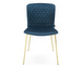 Love Chair, Blue/Brass