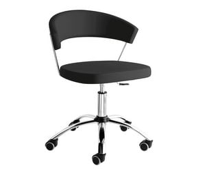 New York Office Chair, Black Ekos Leather