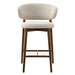 Oleandro Bar Stool, Smoke/Bouclé Hemp, H 88 cm