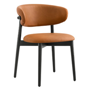 Oleandro Chair, Cognac/Black
