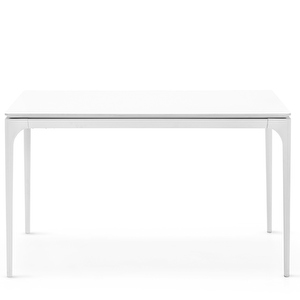 Silhouette-ruokapöytä, mattavalkoinen, 90 x 160 cm