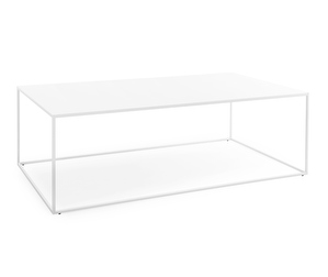 Thin Coffee Table, White, 107 x 60 cm