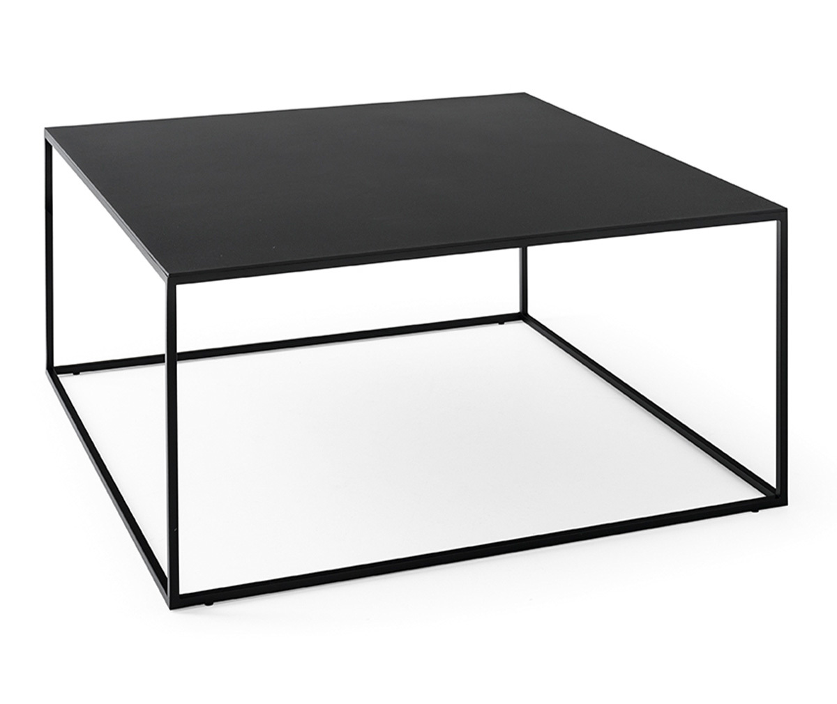 Calligaris Thin Coffee Table Black, 70 x 70 cm