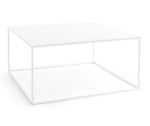 Thin Coffee Table, White, 70 x 70 cm