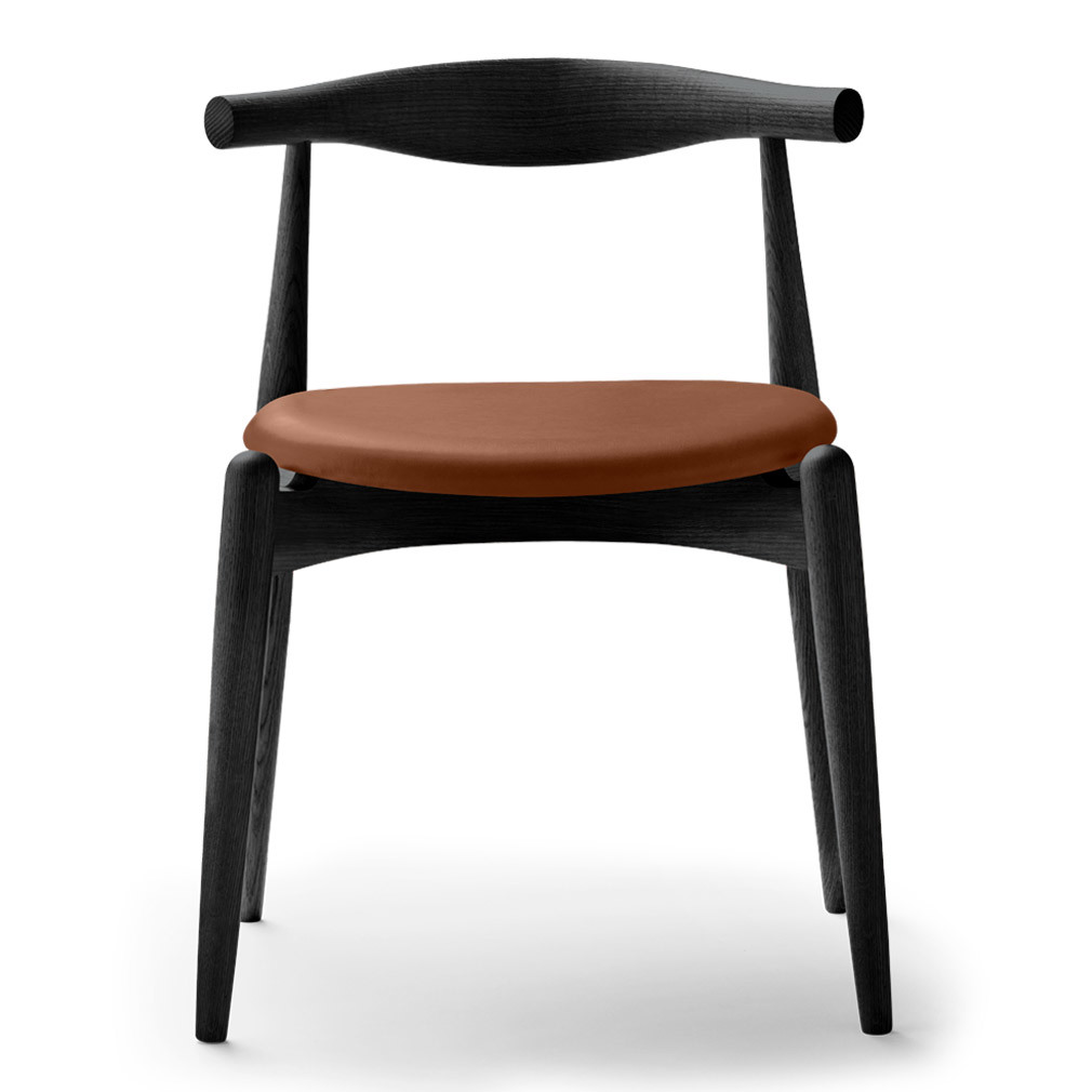 Carl Hansen & Søn CH20-tuoli musta tammi/ruskea nahka