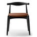 CH20 Chair, Black Oak / Brown Leather
