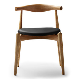 CH20 Chair, Oiled Oak / Black Leather