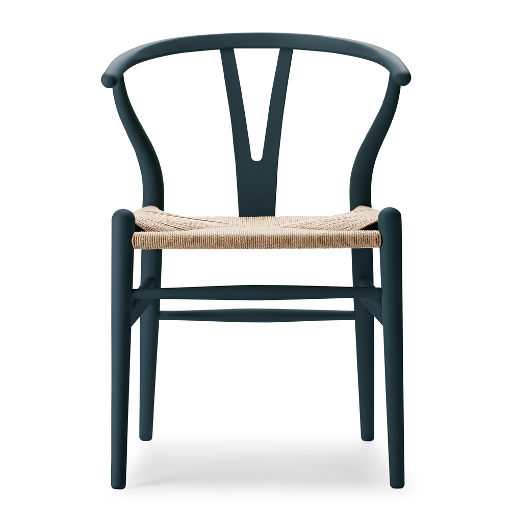 Carl Hansen S n CH24 Wishbone Chair Soft North Sea Veps l inen