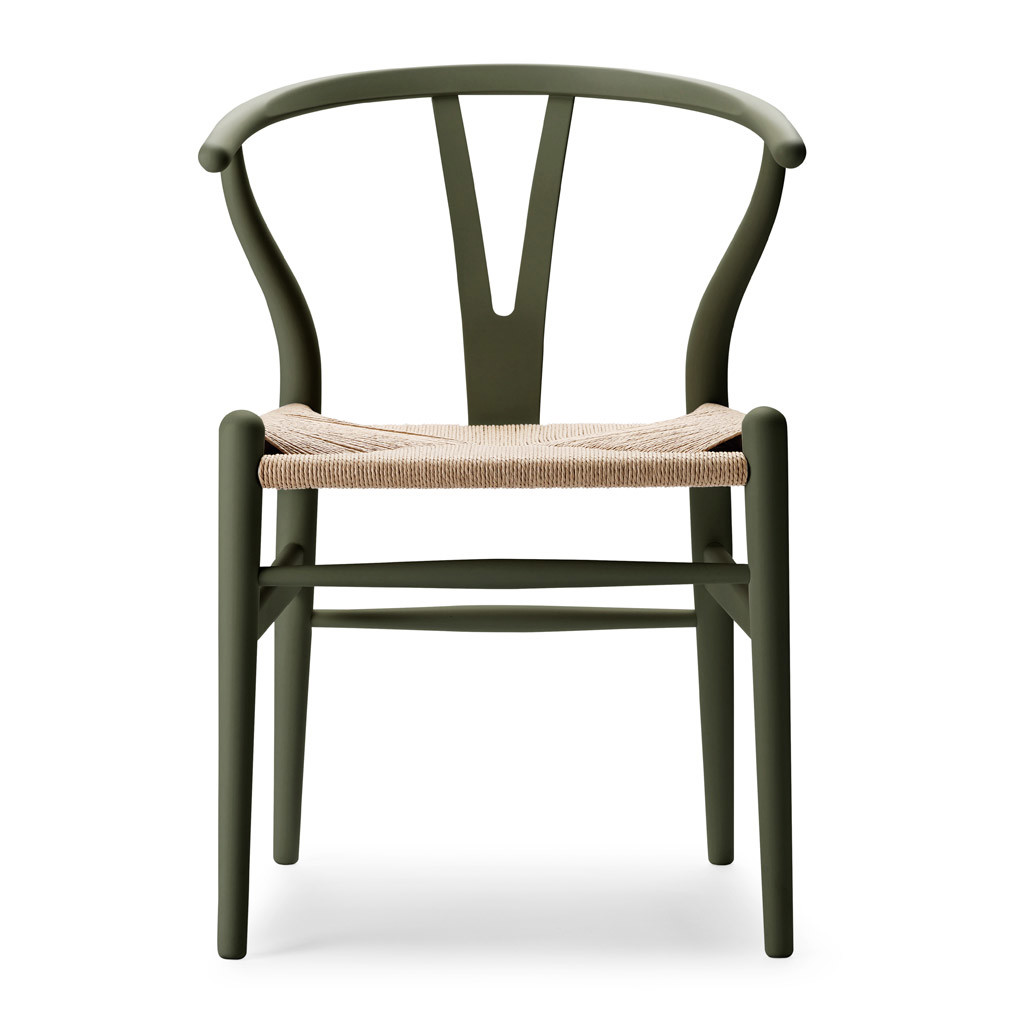 Carl Hansen & Søn CH24 Wishbone -tuoli soft Seaweed, luonnollisenvärinen istuin