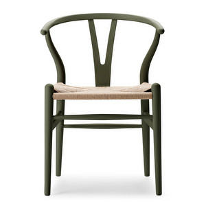 CH24 Wishbone -tuoli, soft Seaweed, luonnollisenvärinen istuin
